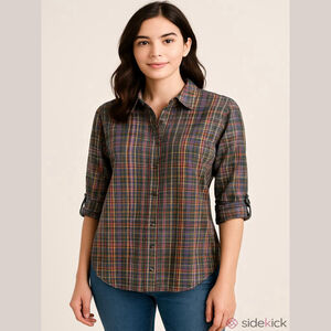 Talbots Women's Plaid Shirt Size 14P NWT